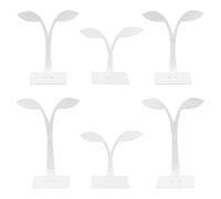 Alipis 6 Stück Acryl Ohrring Präsentationsregal Blätterförmiger Schmuckständer mit Stabilem Standfuß für Laden und Zuhause