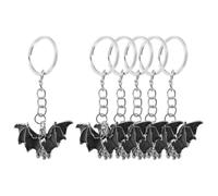 Alipis 6 Stück Fledermaus Leichte und Tragbare aus Metall Schlüsselanhänger Hängende Dekoration für Taschen als Party Deko und Geschenkset