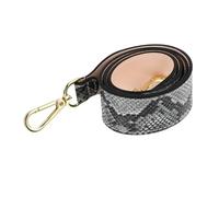 Alipis Echter Lederriemen für Handtaschen Verstellbarer Crossbody Gurt mit Doppel schnallen Breiter Schulterriemen für Damen und Herren Ersatzriemen DIY Taschenzubehör Schwarz