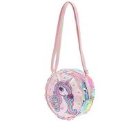 Alipis Glitzernde Einhorn Kinder Umhängetasche mit Pailletten Tragbare Aufbewahrungstasche Weiche Textur für Ausflüge und Shopping