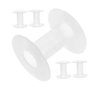 Alipis Kunststoffspulen 5 Stück Transparent Kleine Garnspulen Mit Spannungsregler Für Kabelorganisation Bastelband Nähzubehör Organizer