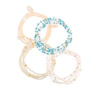 Alipis Leichte Glasperlen Taillenkette für Damen als Bikini Accessoires 4 Stück Sommer Körperketten für Sommerfest und Abschluss Geschenk