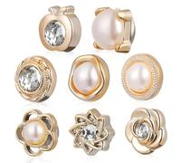 Alipis Magnetische Hijab Pins 8 Stück Sicherheitsnadeln mit Variierenden Größen für Kleidung und Schals Geeignet für Damen und Besondere Anlässe