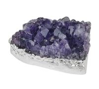 Alipis Natürlicher Amethyst Anhänger Kristallcluster Mineral Schmuckanhänger zum Selbermachen für DIY Halsketten Feng Shui Dekoration Geschenkidee