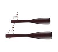 Alipis Schuhheber Holz 2 Stück lang und Kurz Ergonomisch Geformt für Alltag und Senioren Tragbar Braun