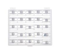 Alipis Sewing Machine Plastic Bobbins Langlebig Transparent Leicht für Haushaltsnähmaschinen Nähzubehör Spulenbox mit Einzelnem Fach für Anfänger und Näharbeiten