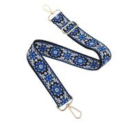 Alipis Verstellbarer Ethnischer Schulterriemen mit Floraler Stickerei Breiter Baumwoll Gurt Crossbody Handtaschenriemen Ersatz Vielseitiges Zubehör für Damen Taschen Einstellbar und