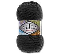 Alize 100 g Burcum Klasik Wolle (Schwarz (60))