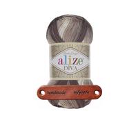 ALIZE 100g Diva Batik 1815 Premium Wolle seidiger Farbverlauf für Sommermode Tücher und elegante Accessoires mit mySearose Label