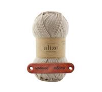 ALIZE 100g WOOLTIME 152 Beige Melange Premium Wolle weiches Wollmischgarn für Socken Pullover und Winteraccessoires mit mySearose Label