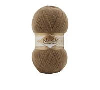 Alize 5 x 100 g Angora Gold Einfarbig 500 Gramm Wolle mit 20% Woll-Anteil Türkische Wolle Mohair (466)