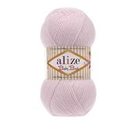 Alize 5 x 100g Strickgarn Baby Best Uni, Antipilling türkische Wolle (184)