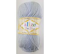 Alize 5 x 100g Strickgarn Baby Best Uni, Antipilling türkische Wolle (224)