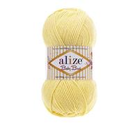 Alize 5 x 100g Strickgarn Baby Best Uni, Antipilling türkische Wolle (250)