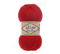 Alize 5 x 100g Strickgarn Baby Best Uni, Antipilling türkische Wolle (56)