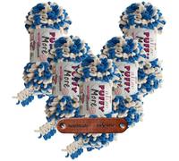 ALIZE 5 x 150g Puffy More 6539 Premium Wolle kuscheliges Schlaufengarn für Wendemotive ohne Nadeln schnell gestrickt für Kissen und Decken mit mySearose Label