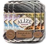Alize 5x 100g Burcum Batik Türkische Premium Wolle 100% Acryl Handstrickgarne | Strickgarn | Yarn | Garn Babywolle mit Farbverlauf Baby zum Häkeln Stricken Kleidung (1900)