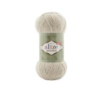 Alize Alpaka Royal Alpaca Wollmischung (30% Alpaka, 15% Wolle) weiches, warmes, leichtes Garn zum Stricken, Häkeln von Pullovern, Schals & Strickjacken - 5 Knäuel - (152-Beige)