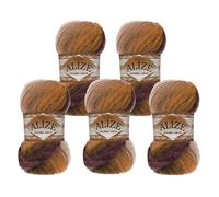 Alize Angora Gold Batik 5 x 100g Farbverlaufsgarn 20% Wolle Winterwolle Häkelgarn mehrfarbig Farbwahl