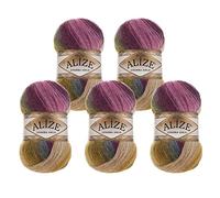 Alize Angora Gold Batik 5 x 100g Farbverlaufsgarn 20% Wolle Winterwolle Häkelgarn mehrfarbig Farbwahl