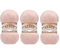 Alize Angora Goldgarn, 20 % Wolle, 80 % Acryl, 300 g Garn, Häkeln, Spitze, Handstricken, türkisches Garn 404