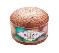 Alize Diva Ombre Batik Seidiger Effekt 100% Mikrofaser Acryl Garn Garn Häkelkunst Spitze Handwerk 1 Knäuel 250 g 957 yds Handstrickgarn (7375)