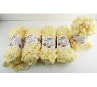 Alize Puffy 5 x 100 Gramm Strickwolle, 500 Gramm Fingerstrick - Wolle super Bulky, Schlaufenwolle, Stricken ohne Nadel (13)