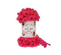 Alize Puffy Baby Deckengarn, 5 Knäuel, 500 g, 45,7 m, 100 % Micropolyester, weiches Garn, Babydecke, Handstrickgarn, super grob, sperrig, gewebtes Garn (149)