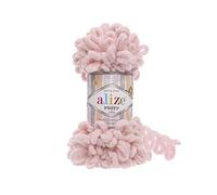 Alize Puffy Baby-Deckengarn, 5 Knäuel, 500 g, 45,7 m, 100 % Mikropolyester, weich, super grob, sperrig, gewebt, zum Handstricken, 161