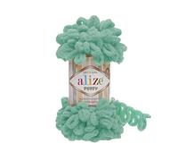 Alize Puffy Baby-Deckengarn, 5 Knäuel, 500 g, 45 m, 100 % Mikropolyester, weiches Garn, Babydeckengarn, Handstrickgarn, super grob, sperrig, gewebtes Kammgarn (490)