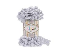 Alize Puffy Baby-Deckengarn, 5 Knäuel, 500 g, 45 m, 100 % Mikropolyester, weiches Garn, Babydeckengarn, Handstrickgarn, super grob, sperrig, gewebtes Kammgarn (416)