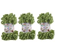 Alize Puffy Babydecke, 3 Knäuel, 300 g, 100% Micropolyester, Weiches Handstrickgarn, Sehr Grob, Gewebt (485)