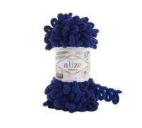 Alize Puffy Baby-Deckengarn, 5 Knäuel, 500 g, 45 m, 100 % Mikropolyester, weiches Garn, Babydeckengarn, Handstrickgarn, super grob, sperrig, gewebtes Kammgarn (360)