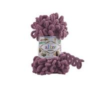 Alize Puffy Babydecke-Garn, 5 Knäuel, 500 g, 45,7 m, 100 % Mikro-Polyester, weiches Garn, Babydecke, Garn, Handstrickgarn, supergrob, sperrig, gewebt, Waldgarn (28)