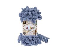 Alize Puffy Babydecke-Garn, 5 Knäuel, 500 g, 45,7 m, 100 % Mikro-Polyester, weiches Garn, Babydecke, Garn, Handstrickgarn, super grob, sperrig, gewebtes Waldgarn (374)