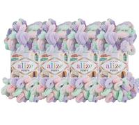 Alize Puffy Color Babydeckengarn, 400 g, 100 % Mikropolyester, weiches Garn, Handstrickgarn (5938)
