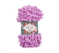 Alize Puffy Fine Baby Decke, 100 % Mikropolyester, weiche Wolle, je Knäuel 100 g, 14,5 m, 378 Orchidee, 3 Knäuel