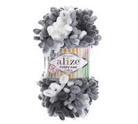 100g Strickgarn ALIZE Puffy Fine Color, Fingerstrick Fingerstrick-Wolle ohne Nadel, Farbe:5925