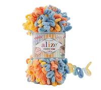 Alize »100g Strickgarn Puffy Fine Color« Häkelwolle, 14 m, 6314