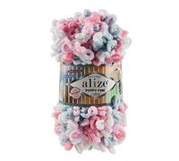 Alize »100g Strickgarn Puffy Fine Color« Häkelwolle, 14 m, 5945