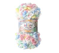 Alize »100g Strickgarn Puffy Fine Color« Häkelwolle, 14 m, 5949
