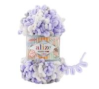 Alize »100g Strickgarn Puffy Fine Color« Häkelwolle, 14 m, 6372