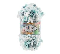 100g Strickgarn ALIZE Puffy Fine Color, Fingerstrick Fingerstrick-Wolle ohne Nadel, Farbe:5939