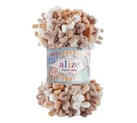 ALIZE Puffy Fine Color 100g Strickgarn Fingerstrick Fingerstrick-Wolle ohne Nadel