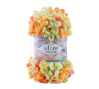 ALIZE Puffy Fine Color 500g Strickgarn stricken ohne Nadeln auch für Anfänger geeignet
