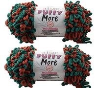 Alize Puffy More Yarn Loop Yarn Menge von 2 Strängen 300gr 23 m (insgesamt) 100% Mikropolyester Keine Nadeln Keine Haken Weiches Garn - 6294