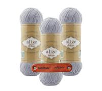 ALIZE Superwash Artisan 51 Premium Wolle 3 x 100g strapazierfähige Sockenwolle mit Farbspiel für kreative Strickideen mit mySearose Label