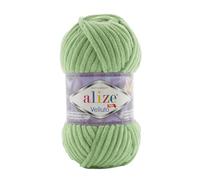 Alize Velluto 100% MicroPolyester Baby Deckengarn Lot of 5 skn 340m 500g Yarn Weight: Super Bulky (Asparagus 103)