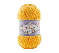 Alize Velluto 100% MicroPolyester Baby Deckengarn Lot of 5 skn 340m 500g Yarn Weight: Super Bulky (Mustard 216)