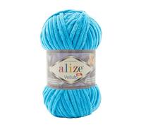 Alize Velluto 100% MicroPolyester Baby Deckengarn Lot of 5 skn 340m 500g Yarn Weight: Super Bulky (Ocean 16)